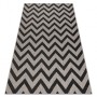 DYWAN SZNURKOWY SIZAL FLOORLUX 20340 silver / black ZYGZAK szary