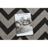 DYWAN SZNURKOWY SIZAL FLOORLUX 20340 silver / black ZYGZAK szary
