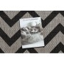 DYWAN SZNURKOWY SIZAL FLOORLUX 20340 silver / black ZYGZAK szary