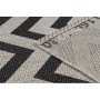 DYWAN SZNURKOWY SIZAL FLOORLUX 20340 silver / black ZYGZAK szary