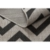 DYWAN SZNURKOWY SIZAL FLOORLUX 20340 silver / black ZYGZAK szary