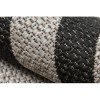 DYWAN SZNURKOWY SIZAL FLOORLUX 20340 silver / black ZYGZAK szary